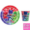 BJMASKS Tabak-Bardak Seti