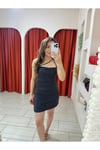 BSL SİYAH KISA ELBİSE