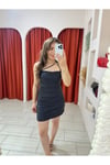 BSL SİYAH KISA ELBİSE