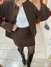 Kısa Kahverengi Etek