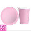Pembe Tabak Bardak Seti