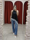 Saten Dantel Detaylı Asimetrik Bluz