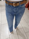 Taşlı Kemerli Jean