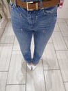 Taşlı Kemerli Jean