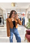 Vatkalı Kısa Kaşe Ceket-S