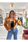 Vatkalı Kısa Kaşe Ceket-S