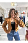 Vatkalı Kısa Kaşe Ceket-S