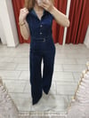 Yelekli Jean Takım Lacivert