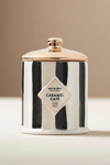 Anthropologie mise en place Gourmand Caramel Cafe Ceramic Candle