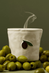 Bistro Fresh Olive Ceramic Candle