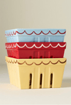 Damson Madder Italian Stoneware Berry Basket