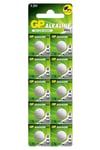 10'lu A76 1.5V Alkalin Düğme Pil LR44-AG13 (GPA76F-2C10)