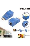 30 Metre HDMI to RJ45 CAT5e/CAT6 Ağ Kablosu Üzerinden HDMI Uzatıcı Extender (TX + RX Set)