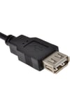5 Metre USB 2.0 Uzatma Kablosu Erkek Dişi - Ferrit Filtreli Siyah