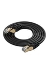 Cat 7 Ethernet Kablosu 1 Metre 10 Gigabit/s 600 Mhz Premium RJ45 Metal Zırhlı Konnektör