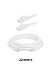 CAT6 Ethernet Kablosu 20 mt - RJ45 Hazır Başlıklı İnternet Kablosu