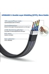 CAT8 Lan Kablosu Cat8 Lan Kablosu 10 Metre Örgü Kaplama Yüksek Hızlı 40GBPS 2000MHZ Ethernet Kablosu