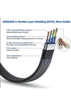 CAT8 Lan Kablosu Cat8 Lan Kablosu 20 Metre Örgü Kaplama Yüksek Hızlı 40GBPS 2000MHZ Ethernet Kablosu