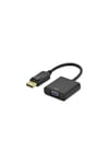 DisplayPort to VGA Dönüştürücü Adaptör - Full HD 1080p Destekli DP'den VGA'ya Çevirici