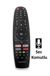 Grundig Orjinal Ses Komutlu Bluetooth Android TV Kumandası - Netflix / Youtube Tuşlu
