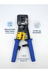 Profesyonel RJ45 Konnektör Sıkıştırma Pensesi - Cat5, Cat6, Cat7 Uyumlu Ethernet Kablo Yapım Aleti