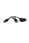 USB 3.0 to SATA Dönüştürücü Kablo - 2.5 İnç SSD/HDD Adaptörü - Çift USB Girişli Hızlı Veri Aktarımı