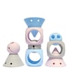Building Genius Pastel Ice Blue-Baby Pink-Beige