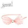 Tiara Leah bow pink (1 pc)
