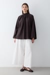 Kadın Hakim Yaka Pelerin Kollu Oversize Bluz