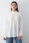 Kadın Hakim Yaka Pelerin Kollu Oversize Bluz