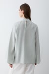 Kadın Hakim Yaka Pelerin Kollu Oversize Bluz