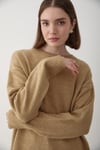 Kadın Vizon Bisiklet Yaka Oversize Triko Kazak