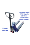 Neck Fiş Yazıcılı Terazili Transpalet - 3 Ton Döküm Pompalı