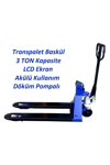 Neck Fiş Yazıcılı Terazili Transpalet - 3 Ton Döküm Pompalı