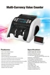 YILDIRIM Pro Mix Para Sayma Makinesi / Dolar Karışık Sayma ve Sahte Para Tespit Etme (USD-EURO-TL)