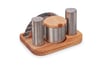 3LÜ TUZLUK TAKIMI BAHARATLIKLI PEÇETELİKLİ KBT-123 KISMET STEEL