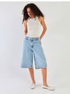 Açık Mavi Bermuda Denim Şort