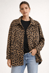 GABARDİN CEKET - LEOPAR DESEN