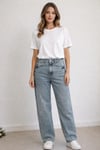 Taşlı eskitme jean