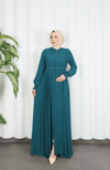  Beli Dantelli Mevlana Ferace Acı Kahve HNT7011