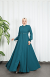 Beli Dantelli Mevlana Ferace Acı Kahve HNT7011