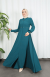 Beli Dantelli Mevlana Ferace Acı Kahve HNT7011