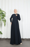  Beli Dantelli Mevlana Ferace Lacivert HNT7011