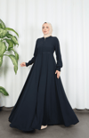  Beli Dantelli Mevlana Ferace Lacivert HNT7011