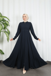  Beli Dantelli Mevlana Ferace Lacivert HNT7011