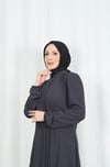 3 Katlı Çingene Ferace Koyu Gri   HNT7064