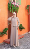Ceketi Düğmeli Jile Elbise Krem   HNT8590