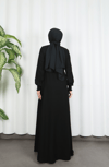 Dantelli Mevlana Ferace Siyah HNT7011