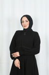 Dantelli Mevlana Ferace Siyah HNT7011