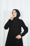 Dantelli Mevlana Ferace Siyah HNT7011